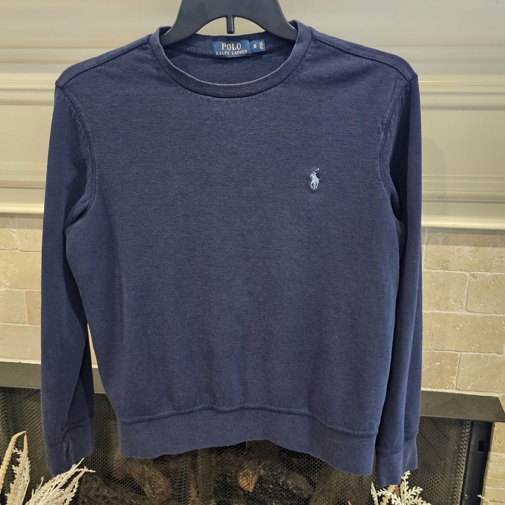 POLO Ralph Lauren Small Navy Blue Henley Pullover P2p 21